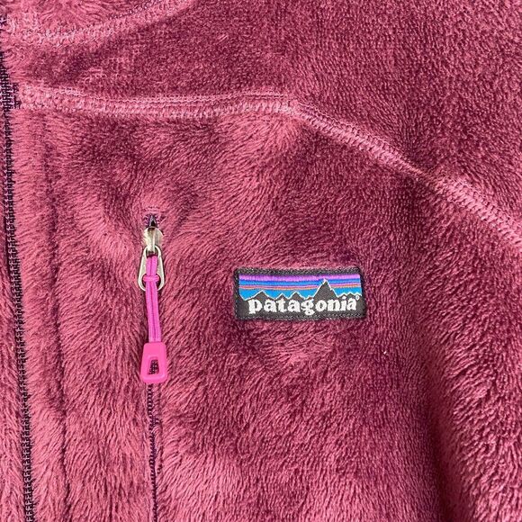 Patagonia Women’s XL Regulator R2 Full Zip Fleece Jacket Purple Fuzzy - Picture 5 of 10